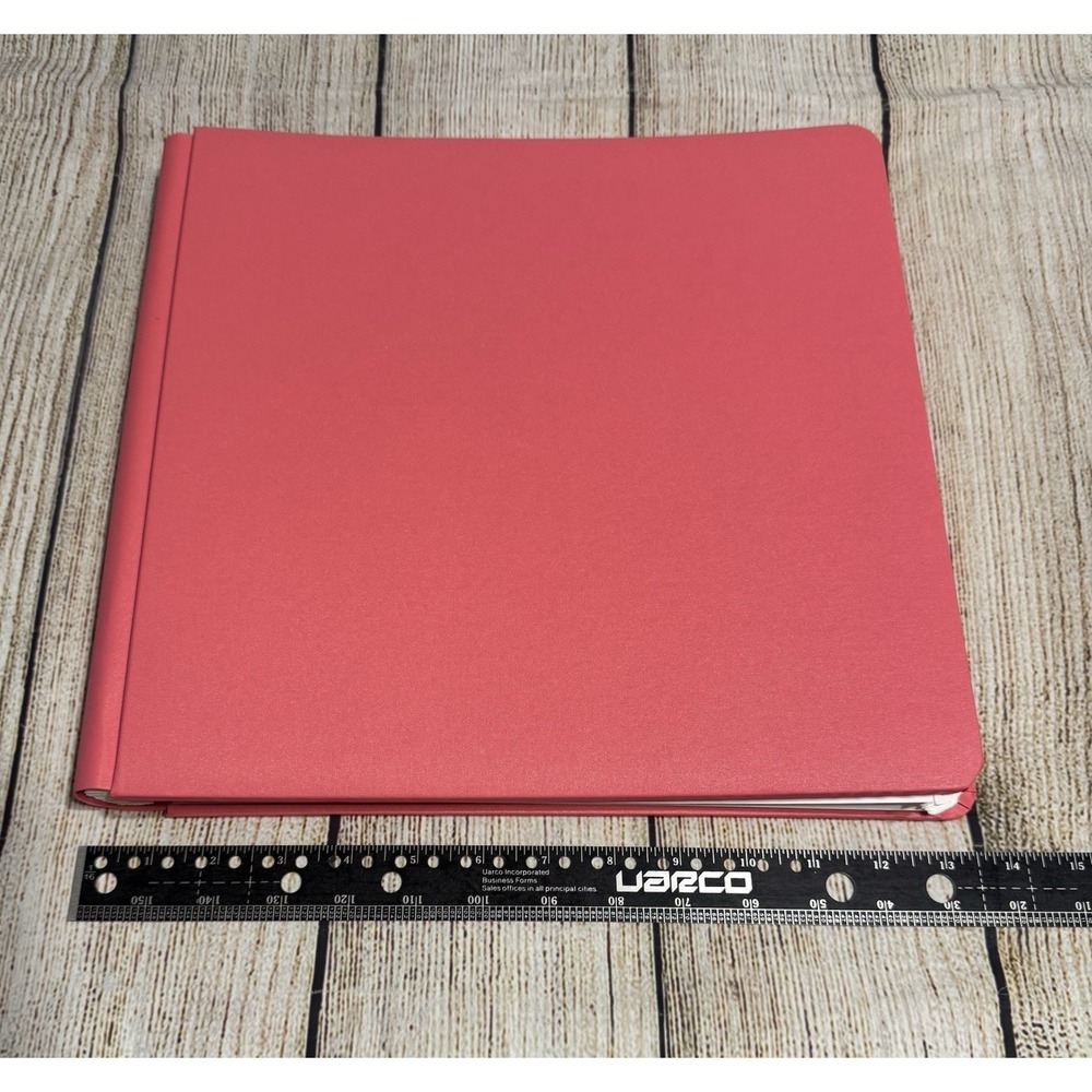 Creative Memories 12x12 Flex-Hinge Scrapbook Album Book Salmon Coral & 30 pages - Picture 1 of 4